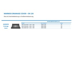 Marmox Entwässerungsgitter
