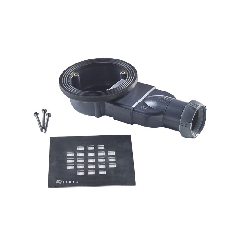 MARMOX Shower Underlay 22 4 Seiten Gefälle mit Punktablauf und