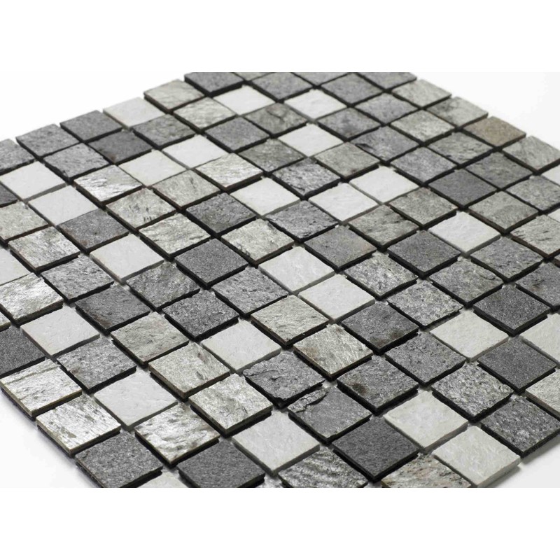 Resin ant natural stone mosaic - 100 x 50 cm - 2,5 x 2,5 cm